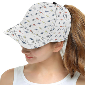 Cute helicopter star pattern All Over Print Snapback Cap