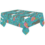 Boston terrier beautiful flower pattern Tablecloth