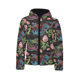 Dragons flower pattern Kids' Boys' Girls' Padded Hooded Jacket
