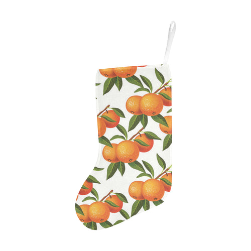Oranges pattern background Christmas Stocking