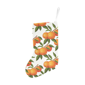 Oranges pattern background Christmas Stocking