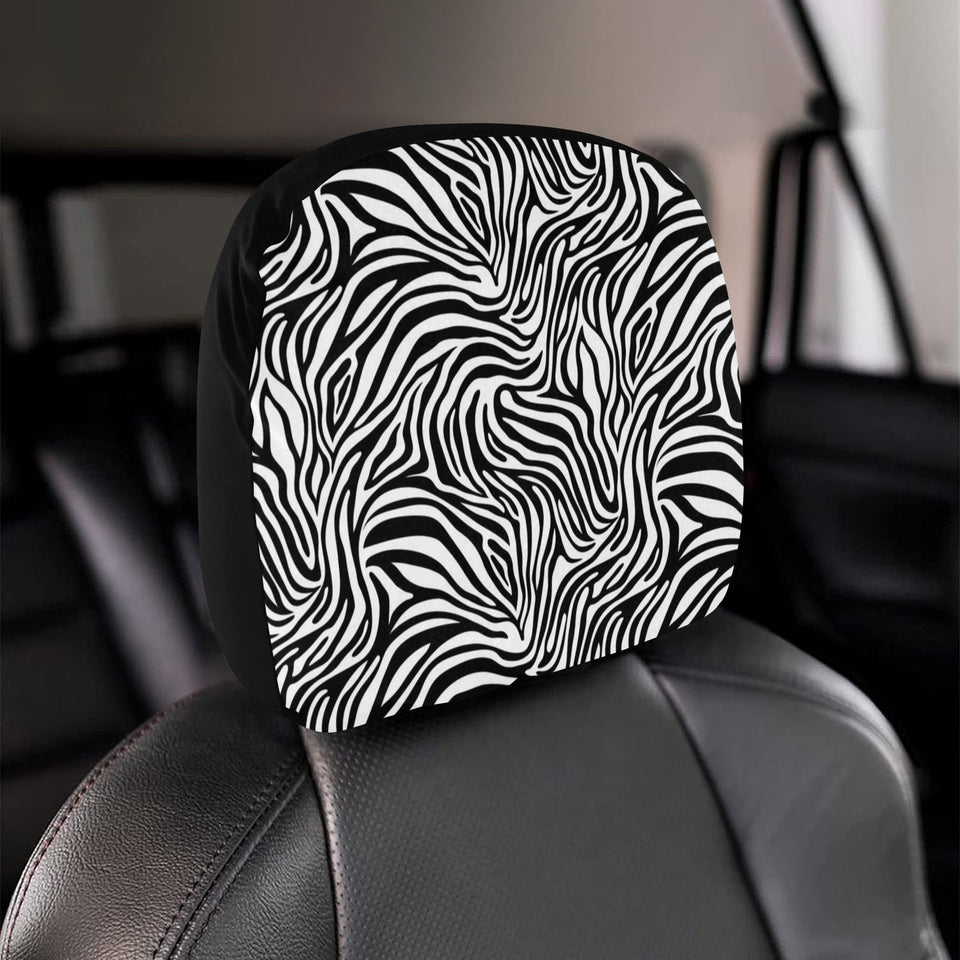 Zebra skin pattern Car Headrest Cover
