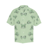 broccoli sketch pattern Men's All Over Print Hawaiian Shirt