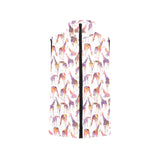 Giraffe Pattern Print Design 02 Women's Padded Vest