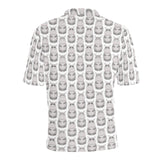 Hippopotamus Pattern Print Design 05 Men's All Over Print Polo Shirt