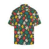 Canabis Marijuana Weed Pattern Print Design 02 Men's All Over Print Hawaiian Shirt (Model T58)