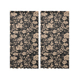 Rose Pattern Print Design 04 Gauze Curtain