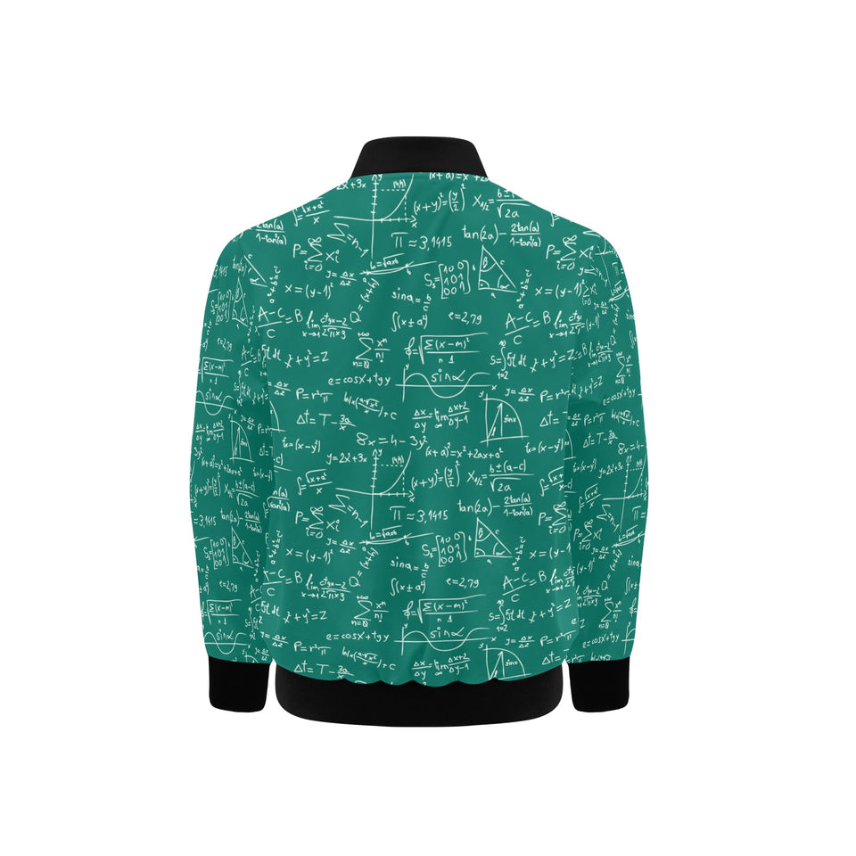 Math Pattern Print Design 01 Kids' Boys' Girls' Bomber Jacket