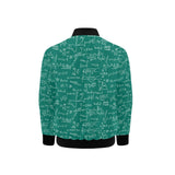 Math Pattern Print Design 01 Kids' Boys' Girls' Bomber Jacket