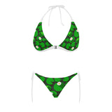 Frog waterlily pattern Sexy Bikinis Two-Piece Swimsuits