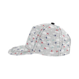 Airplane cloud grey background All Over Print Snapback Cap