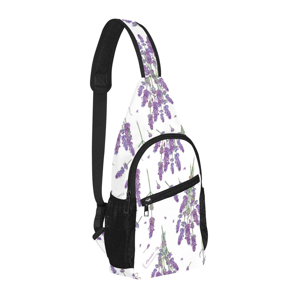 lavender flower design pattern All Over Print Chest Bag