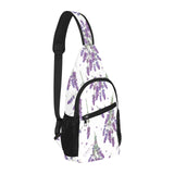 lavender flower design pattern All Over Print Chest Bag