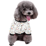 Cute Penguin christmas pattern All Over Print Pet Dog Round Neck Fuzzy Shirt