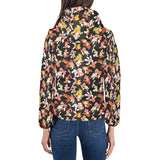 Goldfish Pattern Print Design 03 Women's Padded Hooded Jacket