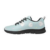 White cute hamsters heart pattern Men's Sneaker Shoes