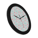 Clock time pattern blackground Elegant Black Wall Clock