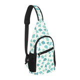 Green ginkgo leaves pattern All Over Print Chest Bag