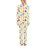 Pigeon Pattern Print Design 01 Women's Long Pajama Set
