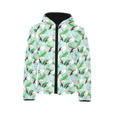 Pelican Pattern Print Design 01 Kids' Boys' Girls' Padded Hooded Jacket