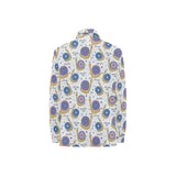 Snail Pattern Print Design 05 Women's Long Sleeve Polo Shirt