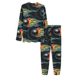 Bowling balls flame pattern Women's All Over Print Pajama Set