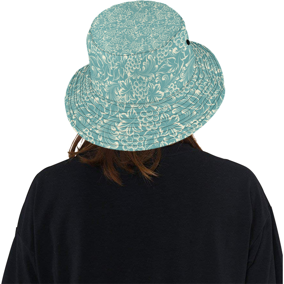 Classic Hand drawn Grape pattern Unisex Bucket Hat