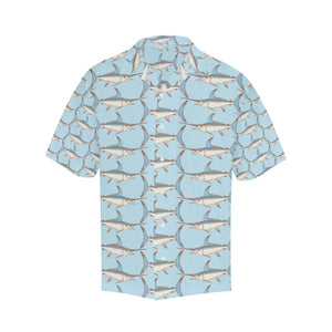 Swordfish Pattern Print Design 01 Men's All Over Print Hawaiian Shirt (Model T58)