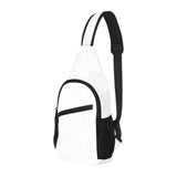 arabic white pattern All Over Print Chest Bag