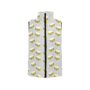 Sandwich Pattern Print Design 05 Men's Padded Vest
