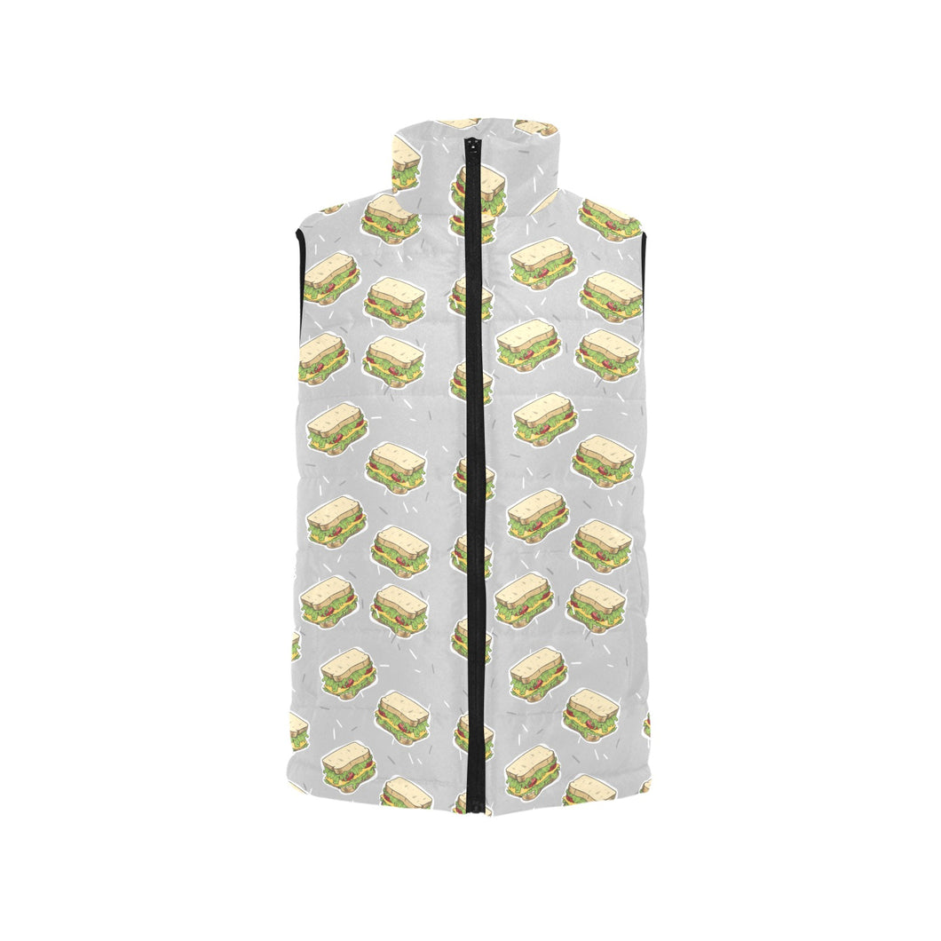 Sandwich Pattern Print Design 05 Men's Padded Vest
