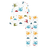 Colorful helicopter pattern Women's All Over Print Pajama Set