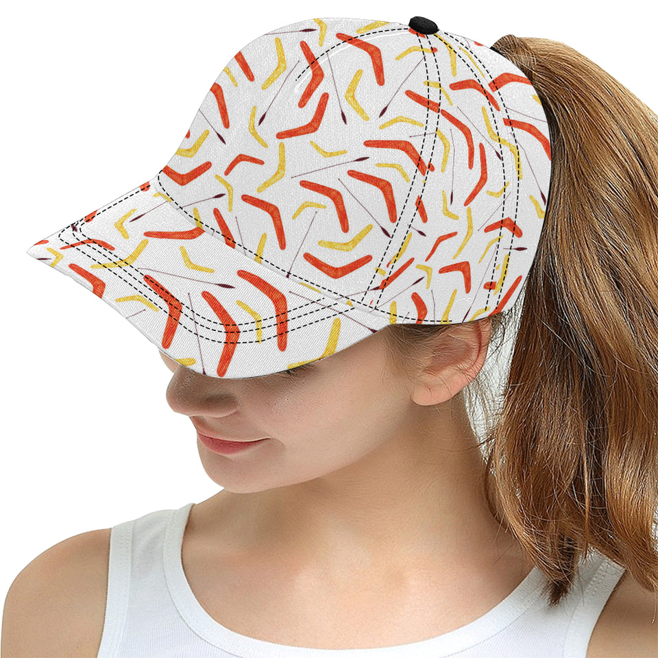 Waterclor boomerang Australian aboriginal ornament All Over Print Snapback Cap