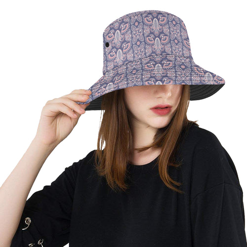 Indian Batik Style pattern Unisex Bucket Hat