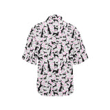 Greyhound Pattern Print Design 02 Women's All Over Print Hawaiian Shirt