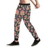 Christmas gingerbread cookie pattern Unisex Casual Sweatpants