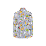 Math Pattern Print Design 04 Women's Long Sleeve Polo Shirt