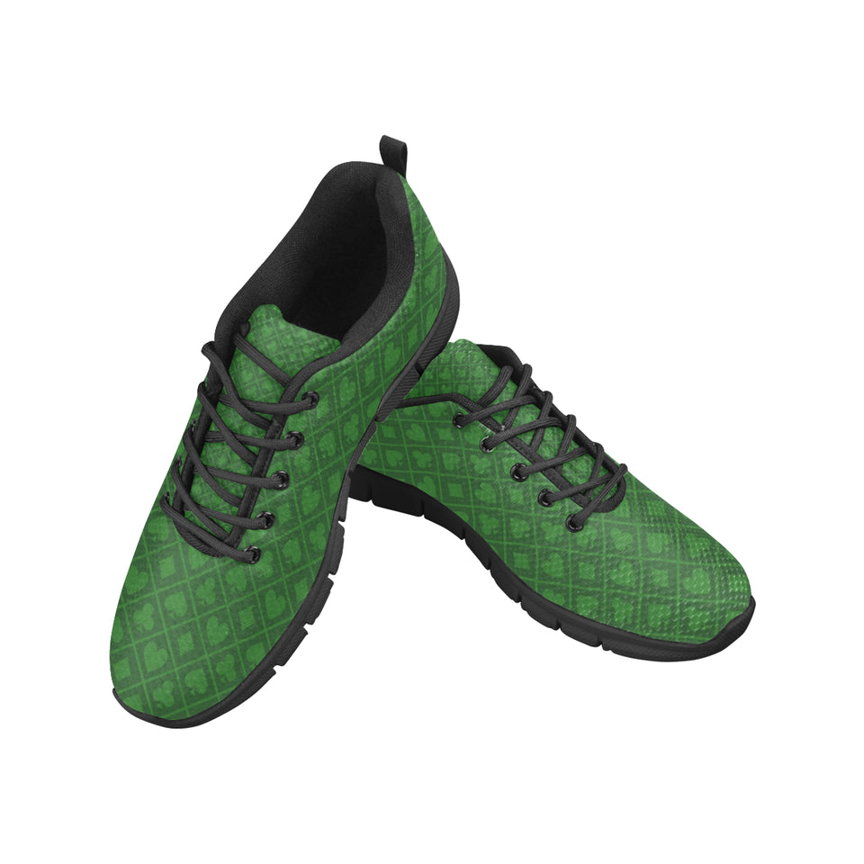 Casino Cards Suits Pattern Print Design 04 Men's Breathable Sneakers ( Model 055)
