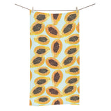 Watercolor papaya pattern Bath Towel