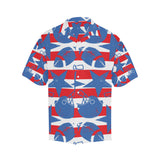 American football ball star stripes pattern Men's All Over Print Hawaiian Shirt