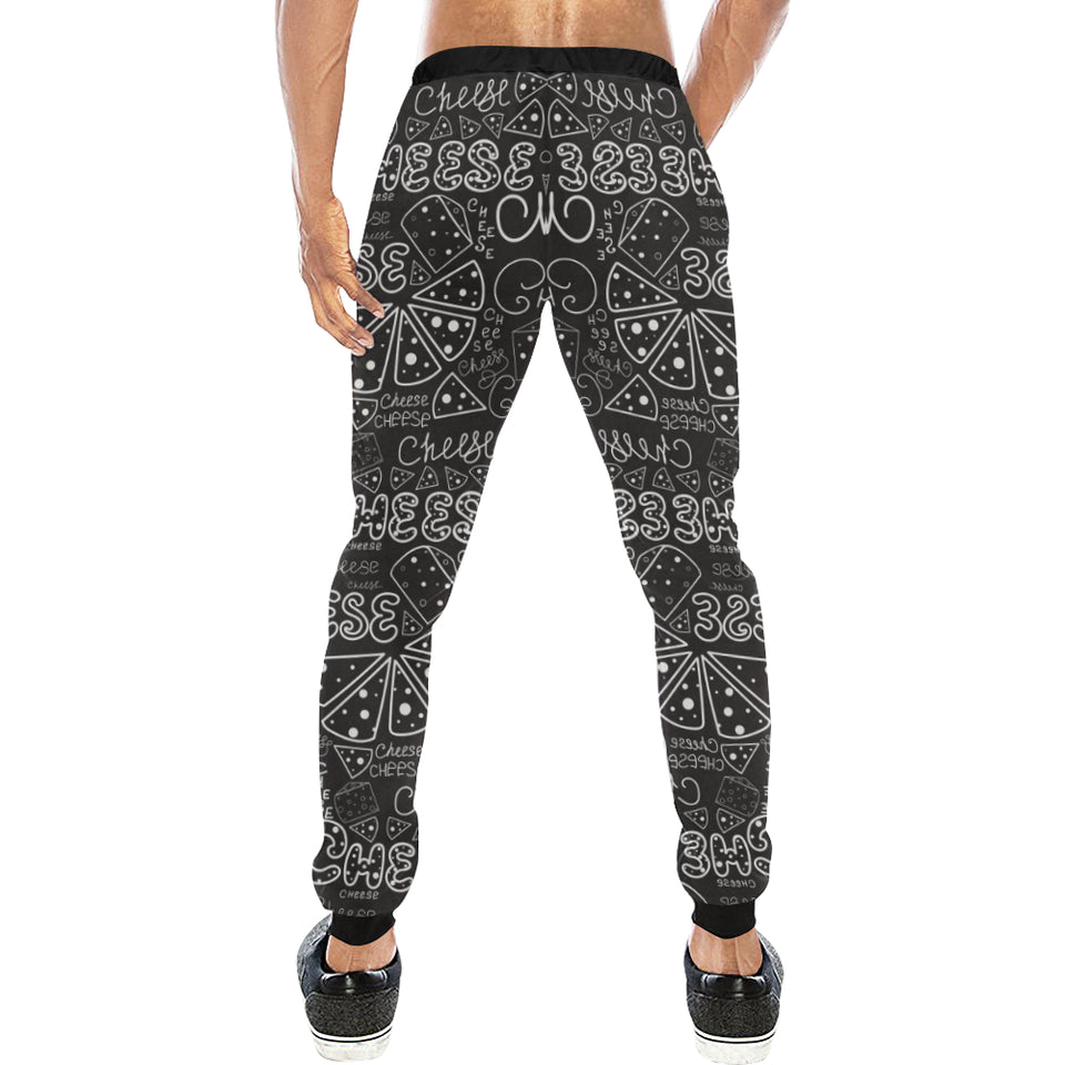 Handwritten cheese pattern Unisex Casual Sweatpants
