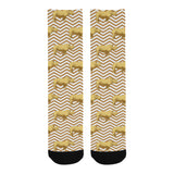Rhino yellow theme pattern Crew Socks