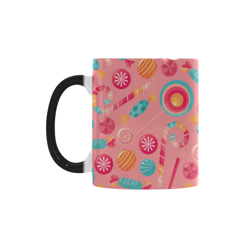 Colorful candy pattern Morphing Mug Heat Changing Mug