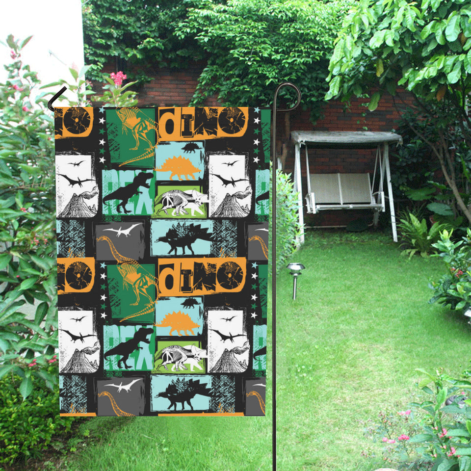 dinosaurs print pattern House Flag Garden Flag