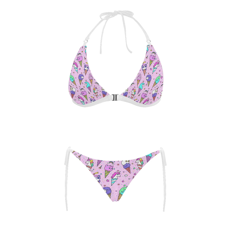 Cute ice cream cone animal pattern Sexy Bikinis Two-Piece Swimsuits