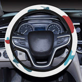 Airplane star cloud colorful Car Steering Wheel Cover