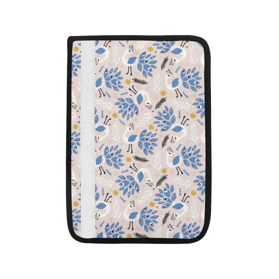 Cute peacock pattern Car Seat Belt Cover