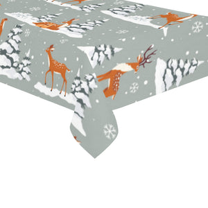Beautiful deers Winter Christmas Tablecloth