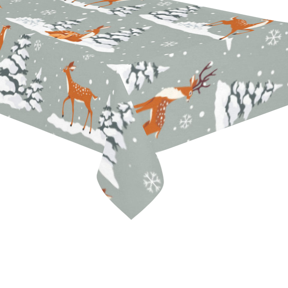 Beautiful deers Winter Christmas Tablecloth