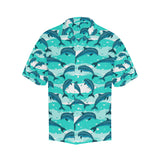 Dolphin sea pattern Men's All Over Print Hawaiian Shirt